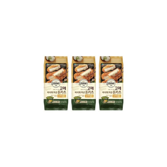 고메 바삭튀겨낸모짜렐라 돈카츠 450g (냉동) 3개 